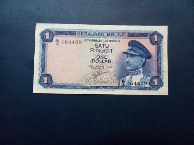 SATU RINGGIT/ONE DOLLAR BRUNEI 1st. series-1967. - Hobby & Collectibles ...