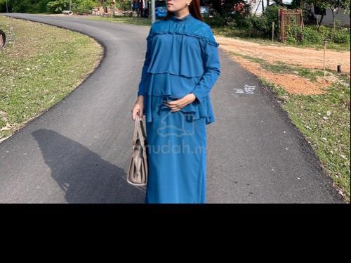 baju kurung teal blue - photo 3 of 3