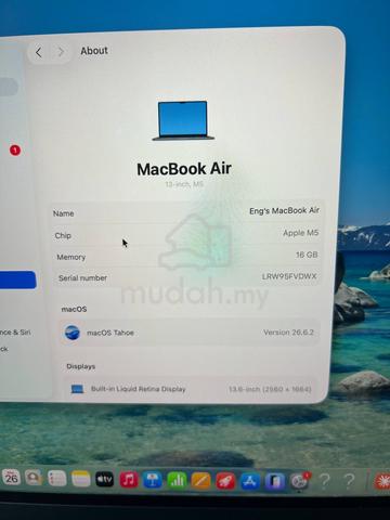 Macbook Air M5 13’ 16/512GB - photo 2 of 6