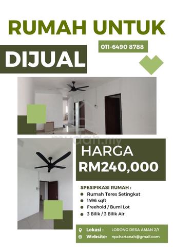 Rumah Sedia Untuk Dijual - Taman Desa Aman 2/1 Bedong, Sungai Petani 1