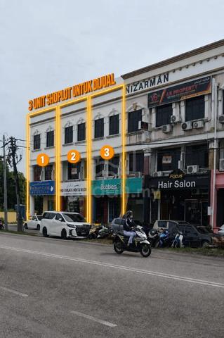 RARE! 3 Storey Shoplot Kota Bharu | Ground Floor Tenant | End & Middle 1