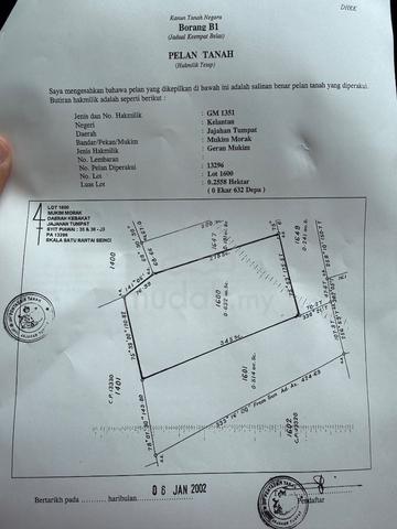 tanah padi tumpat morak 1