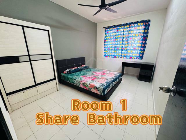 Skudai Apartment VILLA KRYSTAL Middle Bedroom FOR RENT 1