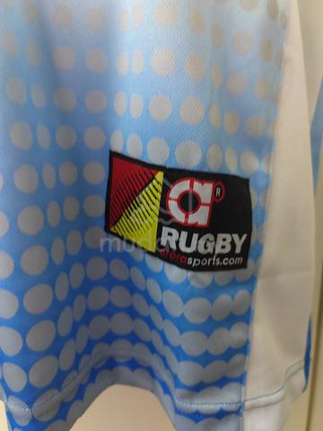 ITEM BARU_ARORA Rugby Shirt size L White_Blue - photo 5 of 6