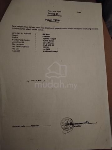 Banglo 1 tingkat + tanah luas | Pasir Pekan, Wakaf Bharu 1