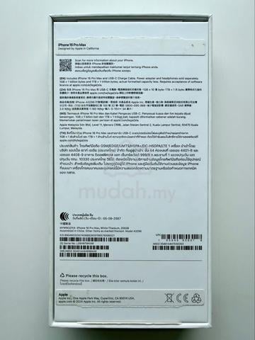 Excellent iPhones 16 Pro Max 256GB White Ori Box - photo 3 of 6