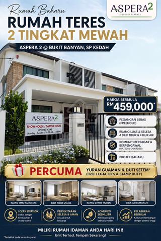 Rumah Teres 2 Tingkat Mewah ASPERA 2 @ BUKIT BANYAN, SP Kedah 1