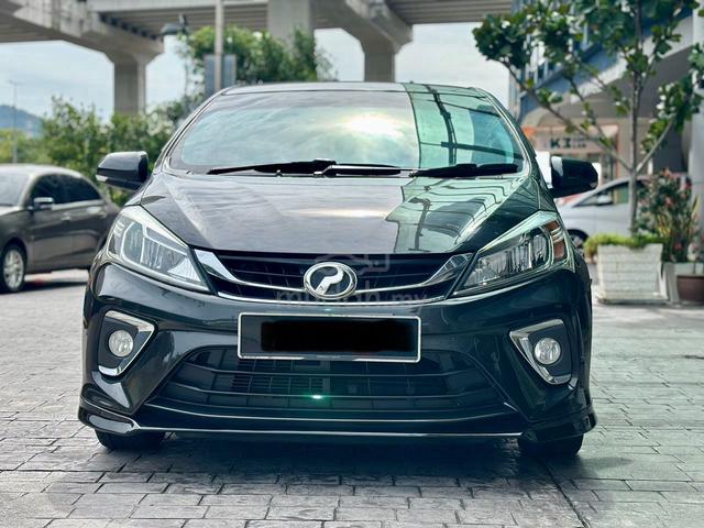 2017 Myvi 1.5H (A)1 Owner🔝 No Accident💯 Black🔥 - 3