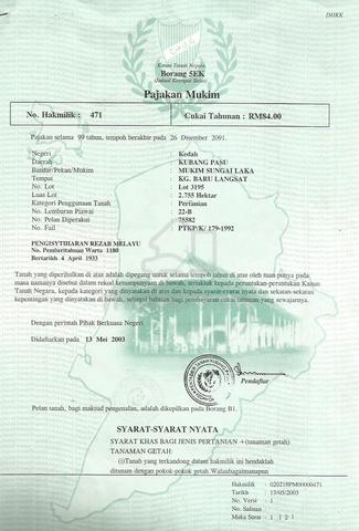 Land for Sale Near Changlun Kedah 1