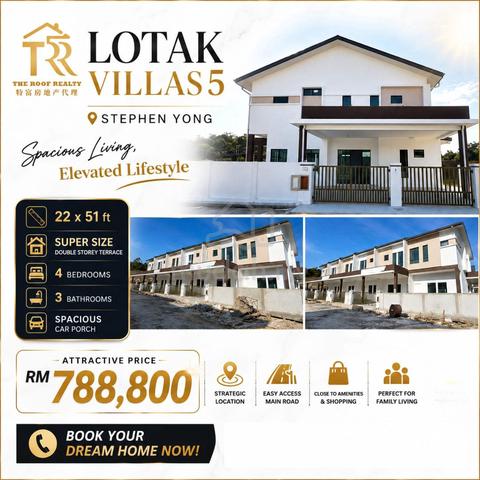 Stephen Yong Lotak Villas 5 Large Double Storey House For Sale 1