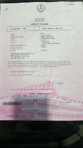Tanah berserta rumah setengah ekar di batu kurau 1