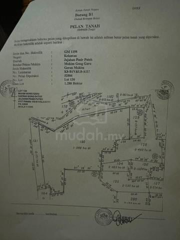 Tanah di Gaal, Pasir Puteh 1