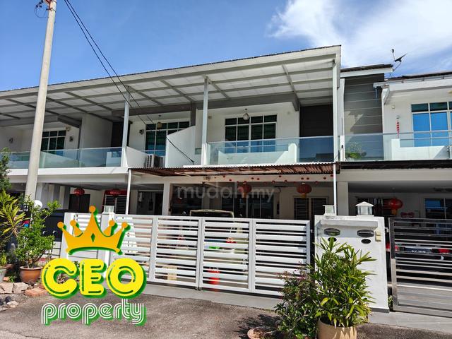 100 ft length 2 Storey Super Link House at Sungai Bakap for Sale 1