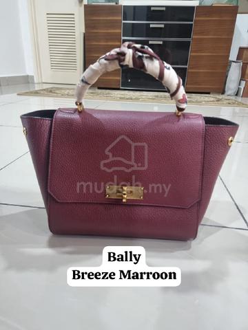 100 Authentic Bally Breeze Maroon Bags Wallets for sale in