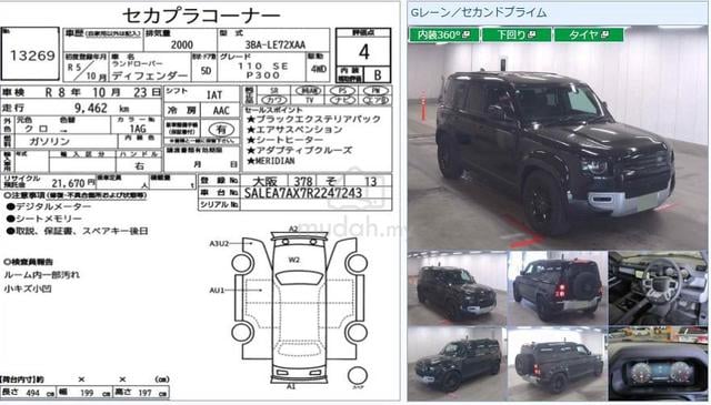 2023 Land Rover DEFENDER 2.0 110 SE P300 Air Sus - 2
