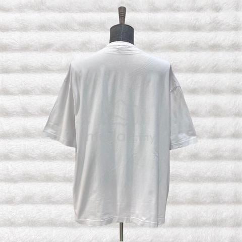 Balenciaga Mirror Logo Crewneck White Tee - photo 2 of 5