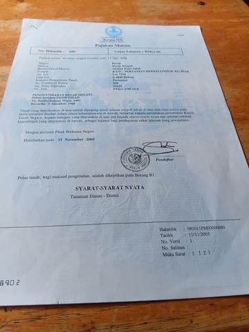 Perak Kampong Gajah Agricultural Leasehold Land For Sale 1