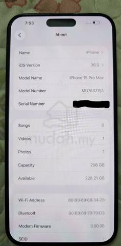 Iphone 15 Pro Max BLUE 256GB - photo 3 of 4