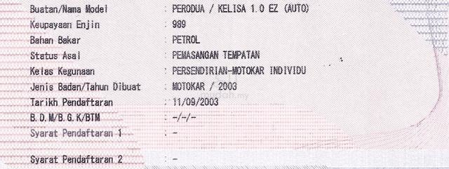 CASH OTR Perodua KELISA 1.0 EZ (A) SIAP TUKAR NAMA - 2