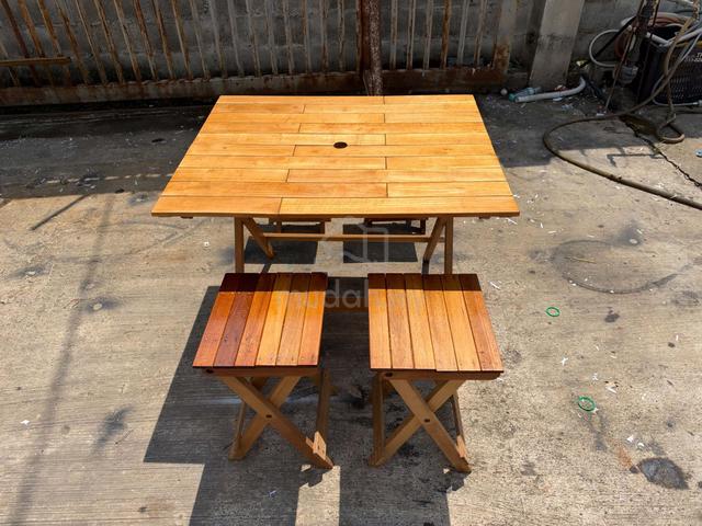 [Set] Foldable Meja Table Meja + 4 Chairs Kerusi - photo 3 of 6