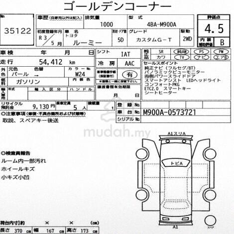 Toyota Roomy G-T Turbo 360 Cam Free 8Y Wrt Now 85k - 2