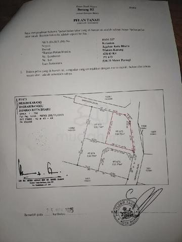 2 Lot Tanah Kubang Kerian | Sebelah Masjid | Jalan Tar | Geran Ready 1