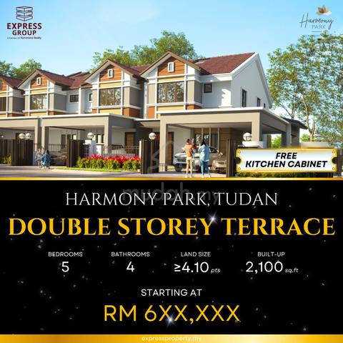 Brand New Double Storey Terrace at Harmony Park, Tudan Miri 1