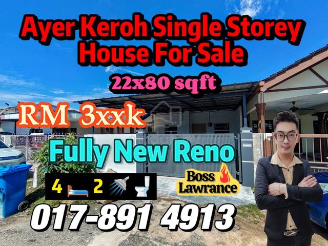 Fully Reno Ayer Keroh Height Single Storey House Muzaffar Tasik IPK 1