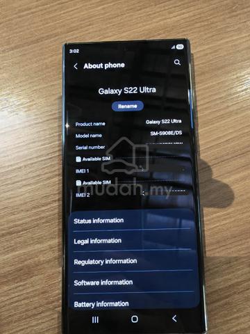 Samsung S22 Ultra 256 GB NEW ORI Samsung Screen - photo 2 of 6