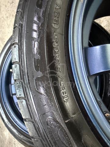 Rim te37 magblue flow forming 15 inch siap tayar - photo 4 of 6