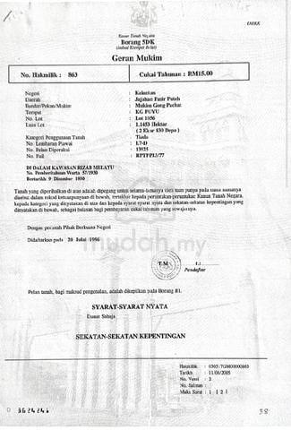 Tanah ekar utk dijual di semerak kelantan 1