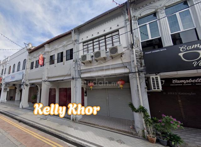 Lebuh Campbell 2-Storey Shophouse Georgetown Kimberley Chulia Cintra 1