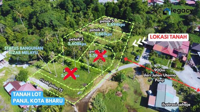 Tanah Lot Strategik Di Panji, Kota Bharu. Untuk Dijual 1
