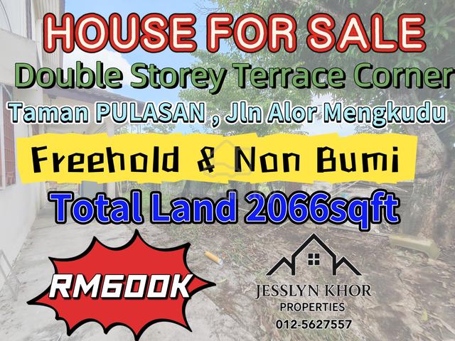 Double Storey Terrace Corner at Taman Pulasan Jalan Alor Mengkudu 1