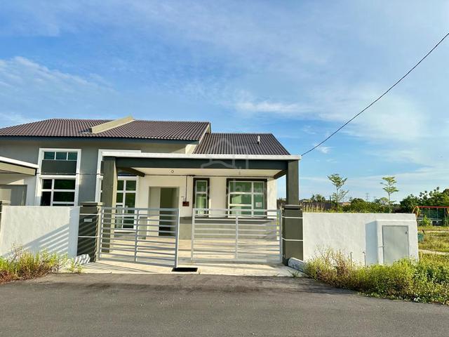 NEW Freehold 1 Storey Semi D House Taman Seri Merlimau 0% downpayment 1