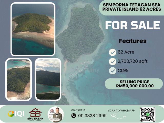 Semporna Tetagan Sea Private Island For Sale 1