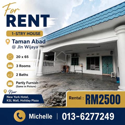 Taman Abad@Jln Wijaya 1-stry House For Rent 1