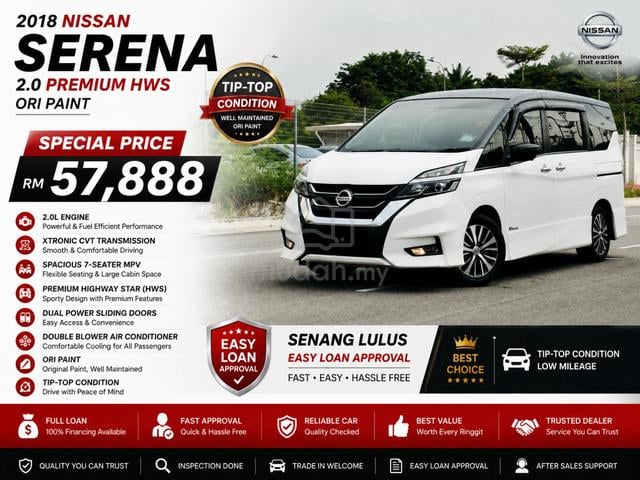 -2018 Nissan SERENA 2.0 S-HYBRID HIGHWAY STAR MPV - 1