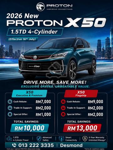 2026 Proton X50 1.5 EXECUTIVE 1.5TD(A)July Rebate - 1