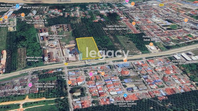 TANAH ZONING KOMERSIL KEDAI/OFFICE✅TEPI MAIN ROAD✅Pekan Sabak Bernam 2