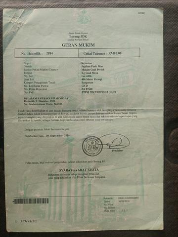 Lot Banglo Unuk Di jual 1