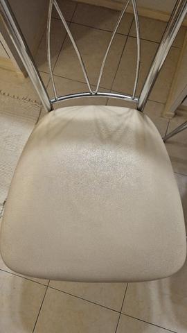 Elegant Chrome & Wood Design Dining Chairs - photo 4 of 4