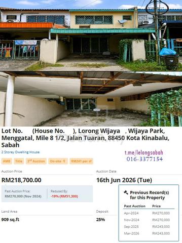 Taman Wijaya Park @ Menggatal - Lokasi Strategik - 908 sqft 1