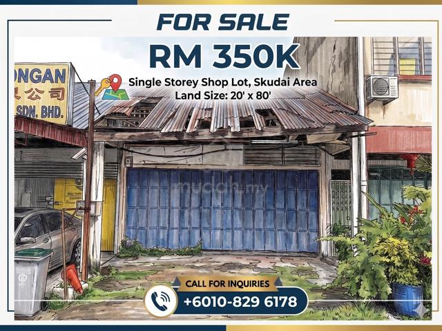 Skudai jalan jelawat single storey shop lot 1