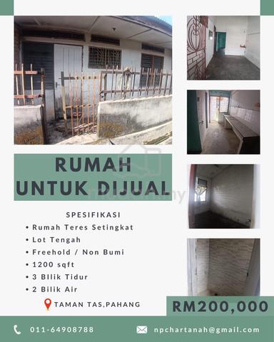 Rumah Untuk Dijual, Taman Tas, Kuantan, Pahang 1