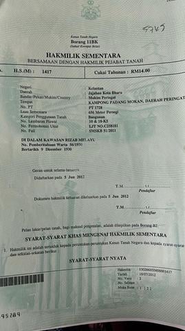 Tanah Untuk Dijual|Mukim Peringat|Freehold|Harga Boleh Runding 1