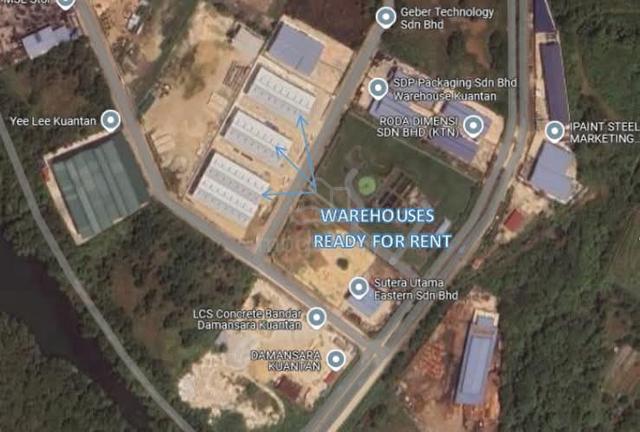 TWO (2) UNIT WAREHOUSE IN DAMANSARA, KUANTAN FOR Rent 1