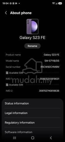 Samsung Galaxy S23FE 256GB Purple - photo 5 of 5