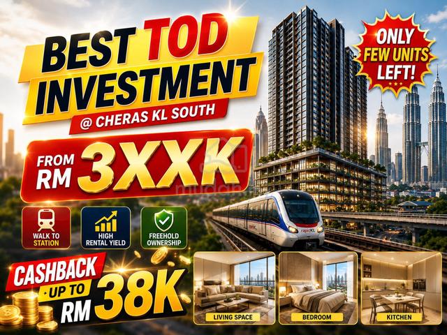 LRT Airbnb Dualkey【 2 Room Mth 1.4k 】High Rental - Next TBS Midvalley 1