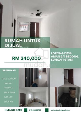 Rumah Harga Mampu Milik Masih Ada! 😱 - Lorong Desa Aman 2/1, Bedong 1